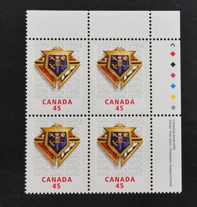 *Kengo* Sello de Canadá 1997 #1656 Caballeros de Colón BLOQUE DE PLACAS MNH@E95 - Imagen 1 de 1