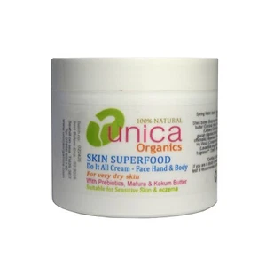 UNICA ORGANICS SUPERFOOD FACE HANDS & BODY CREAM VERY DRY & SENSITIVE SKIN 200g - Picture 1 of 1