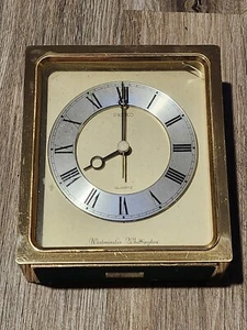 Vintage Gold Brass SEIKO QUARTZ Westminster Whittington Desk/Mantle Clock - Picture 1 of 17