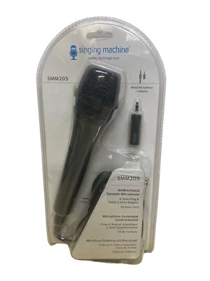 Singing Machine SMM-205 Unidirectional Dynamic Microphone with 10 Ft. - Image 1 of 4