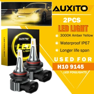 2Pcs LED Headlight Kit H10 9145 Golden FogLight Bulb FIT FOR 2004-2019 FORD F150 - Picture 1 of 12