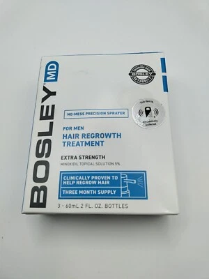 Bosley MD Men's Regrowth Spray with Minoxidil 5% - 2 Fl Oz, 3 Ct Exp 3/24 - Image 1 of 4