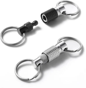 Quick Release Keychain for Men, Detachable Key Ring Quick Release, Quick Pull - Picture 1 of 8