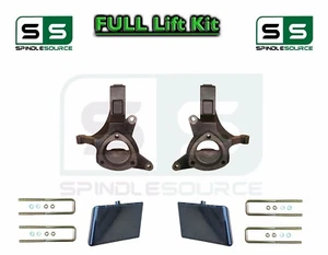Spindle Lift Kit 4/ 4"Offset Block FOR 99-07 Chevrolet Silverado GMC Sierra 1500 - Picture 1 of 1