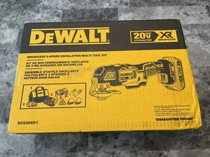 New- DeWalt 20 Volt XR- Brushless Oscillating Tool Kit #DCS356D1 - Free Shipping - Picture 1 of 6