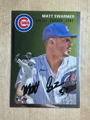 2023 Chicago Cubs ROOKIE Matt Swarmer Topps Chrome PLATINUM ANNIVERSARY #29 RC - Image 1 of 2