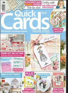 QUICK CARDS MADE EASY, MAY, 2017 ISSUE, 165 ( SORRY FREE GIFTS ARE MISSING ) - Imagen 1 de 1