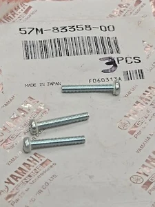 3 pieces   57M-83358-00 Genuine OEM Yamaha turn Signal  Lens Screw - Picture 1 of 1