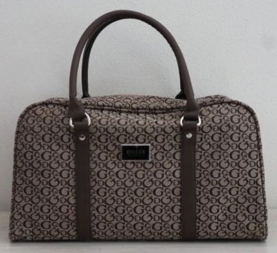 Bolso de Lona de Viaje Guess C7816087 Unisex Grande Marrón Moca Multi Ashbourne $120 Foto 1 de 4