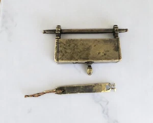 Collectible Antique Unique Tricky Mechanism Brass Strip System Padlock. G2-433 - Picture 1 of 10