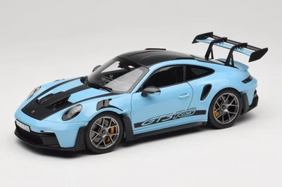 187367 Porsche 911 992 GT3 RS Weissach Pack Gulf blue Norev 1/18