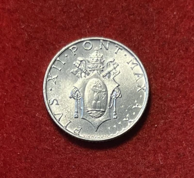 Vatican City 2 Lire 1951 BU Aluminum Coin KM#50 T6821 - Image 1 of 2