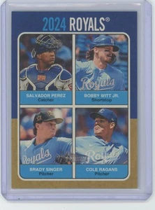 Brady Singer / Cole Ragans / Bobby Witt Jr. 2024 Topps Heritage #75TQ-14 - Picture 1 of 2