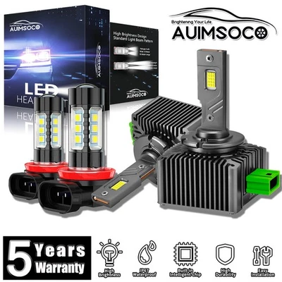 For Lincoln Navigator 2007-2017 Sport Utility 4-Door LED Headlight Bulbs 40000LM - Image 1 of 4