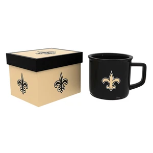 Taza de campamento de cerámica New Orleans Saints con acabado esmaltado, 14 oz - Imagen 1 de 2