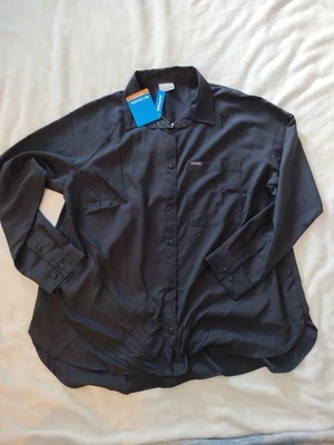 Columbia Anytime Lite Chemise Omni Shade 纽扣 LS 衬衫女式 1X 全新带标签 — 第 1/4 张图片