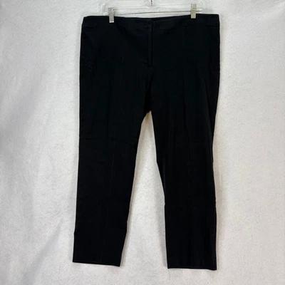 J. Jill Women's Sz 18 Black Premium BiStretch Pants Flat Front Career Casual - Image 1 of 4