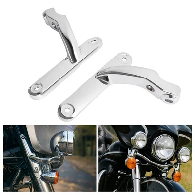 Auxiliary Lamp Turn Signal Fog Light Bracket For Harley Touring Street Glide - Image 1 of 4