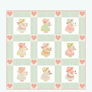 Little Lovey Quilt Kit - Sunbonnet Fabrics - Picture 1 of 2