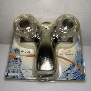 Citrus Bath Collection Badewannenarmatur Waschbeckenbefestigung 2 Griff Chrom Acryl Griffe - Bild 1 von 5