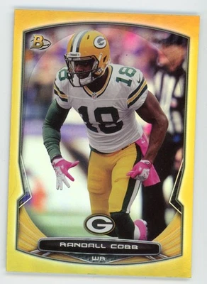 2014 Bowman Gold Rainbow Foil #44 Randall Cobb /75 - Image 1 of 2