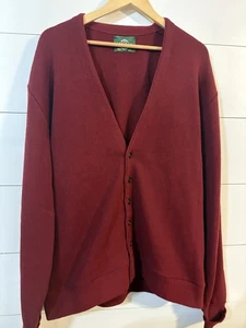 Vintage Jantzen Lightweight BottonUp VNeck Cardigan XL Sweater Mr Rogers Opa - Bild 1 von 5