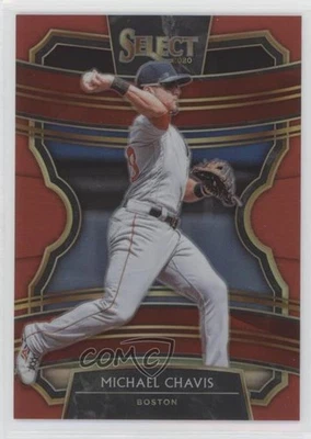 2020 Panini Select Red Prizm /199 Michael Chavis #10 - Image 1 of 2