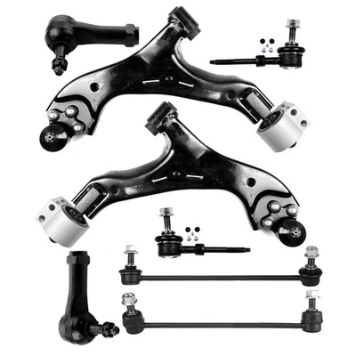 8pcs Front Rear Sway Bars Tie Rods Lower Control Arms For 2005-2007 Saturn VUE Foto 1 de 4