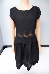 Vestido Isabel Marant Vintage Negro Talla 38 Reino Unido Manga 10 Gorra, Verano En muy buena condición - Imagen 1 de 6