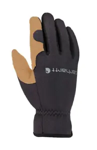 Carhartt GD0794M 1-Pair High-Dexterity Open Cuff Gloves, Black/Barley, XL - Picture 1 of 2