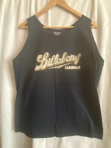 Para hombre Billabong Hawaii negro sin mangas talla L 100% algodón - Imagen 1 de 5