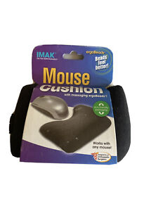 IMAK Mouse Palm Support Wrist Cushsion ErgoBeads Black 5.5in x 3.5in x 1.5in