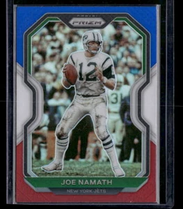 Panini Prizm #36 2020 Joe Namath Prizm rojo blanco y azul New York Jets - Imagen 1 de 2