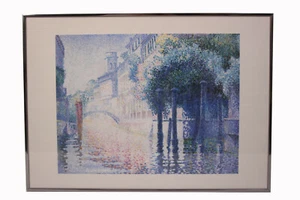 Impresión artística en marco Henri Edmond Cross canal Venecia 70,5 x 50,5 cm imagen arte - Imagen 1 de 4