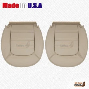 2002 - 2005 Ford Explorer Driver & Passenger Bottoms Genuine Leather Cover Tan - Picture 1 of 7