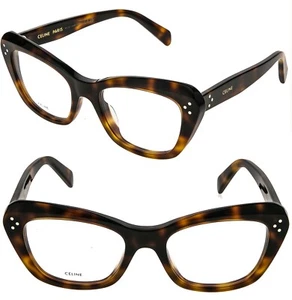 CELINE 50112 BOLD 3 puntos marrón tortuga marco óptico 51 mm gafas CL50112I 001 - Imagen 1 de 10