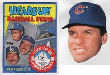 RYNE SANDBERG 1990 TOPPS HEADS UP! CARD WITH SUCTION CUP CHICAGO CUBS