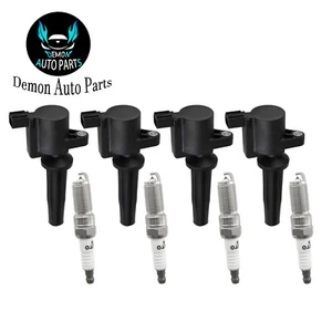 4pcs Ignition Coil & Spark Plug Kit For 2014-2021 Ford Transit Connect 2.5L L4 - Picture 1 of 7