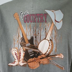 Vtg LL Bean Jacket Music Blazer Khaki After Market Gone Country Festival Casual - Picture 1 of 5