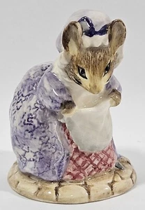 Vintage 1990 Royal Albert Beatrix Potter Figur Lady Mouse Made A Curtsy - Bild 1 von 6