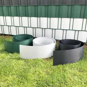 Premium Hart PVC Sichtschutz Sichtschutzstreifen Doppelstabmattenzaun Zaunblende - Bild 1 von 20