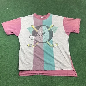 vintage single stitch M 1993 anaheim might ducks shirt trench disney hockey usa - Picture 1 of 10