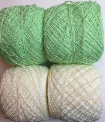 Lace yarn Crystal Colors 50310/03,Acrylic/Rayon. 900 yards per ball. 1 lot of 4. - Image 1 of 3