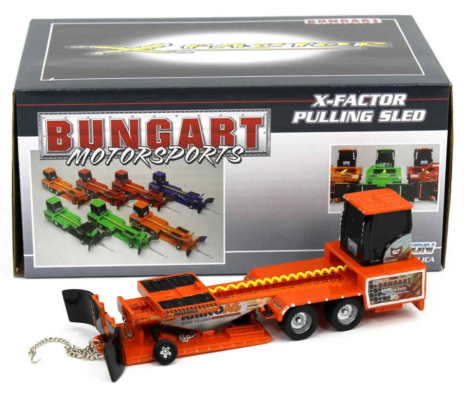 SpecCast 1:64 Bungart Motorsports ORANGE *RHINO AG* TRACTOR PULLING SLED NIB - Image 1 of 1