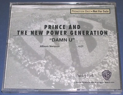 PRINCE & The New Power Generation Damn U Promo CD Single RARE NPG 1990 NM  Foto 1 de 2