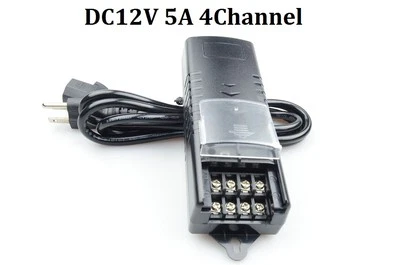 High Quality 100V-240VCCTV Output DC12V 5A Power Supply 4Channel Adapter - Image 1 of 4