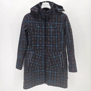 OCK Damen Parka Lange Jacke Outdoor Karieret mit Kapuze in Gr. 42 - Bild 1 von 9
