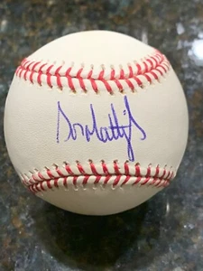YANKS DON MATTINGLY AUTOGRAPHED SIGNED OFFICIAL MAJOR LEAGUE BASEBALL!!  JSA COA - Picture 1 of 3