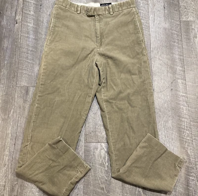 Vintage Eddie Bauer Corduroy Khaki Pants Men's 33x32 (31x29) Stretch - Image 1 of 4