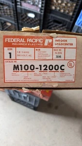 New Old Stock Federal Pacific Panel # M10-1300C Load Center  - Picture 1 of 4
